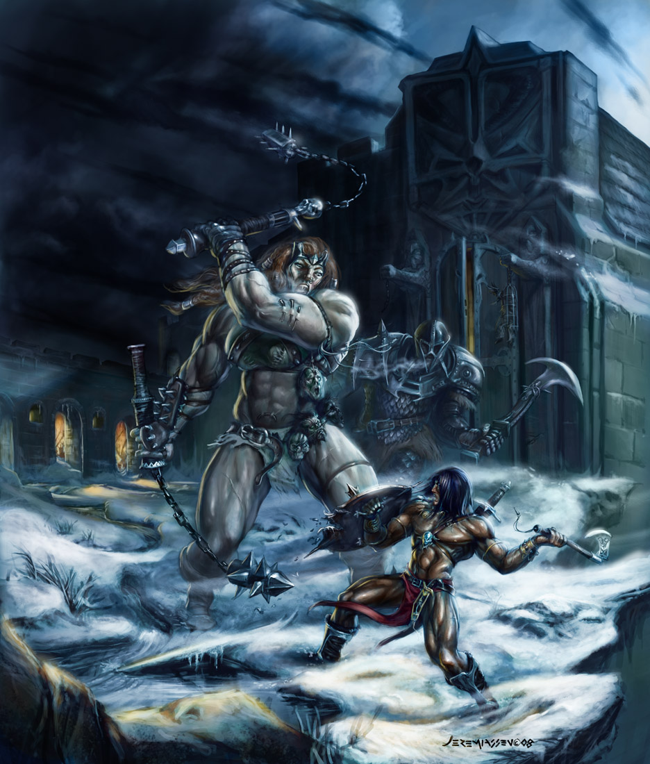 Conan_and_the_snow_giants_by_KJimmy.jpg