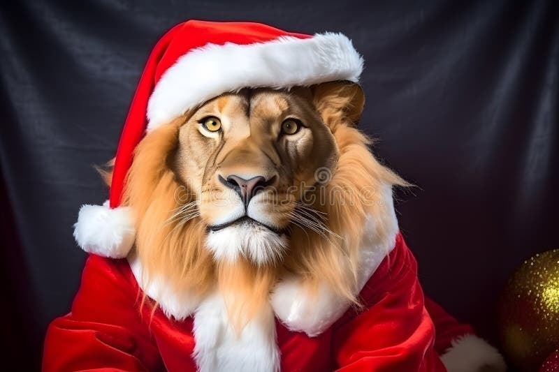 portrait-lion-dressed-red-santa-claus-costume-studio-colorful-background-generative-ai-296223913.jpg